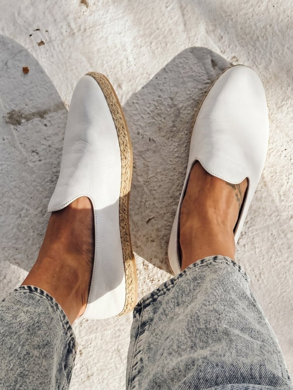 Vince Malia Leather Espadrilles Flat Loafer White NIB Size 9.5 10 $175